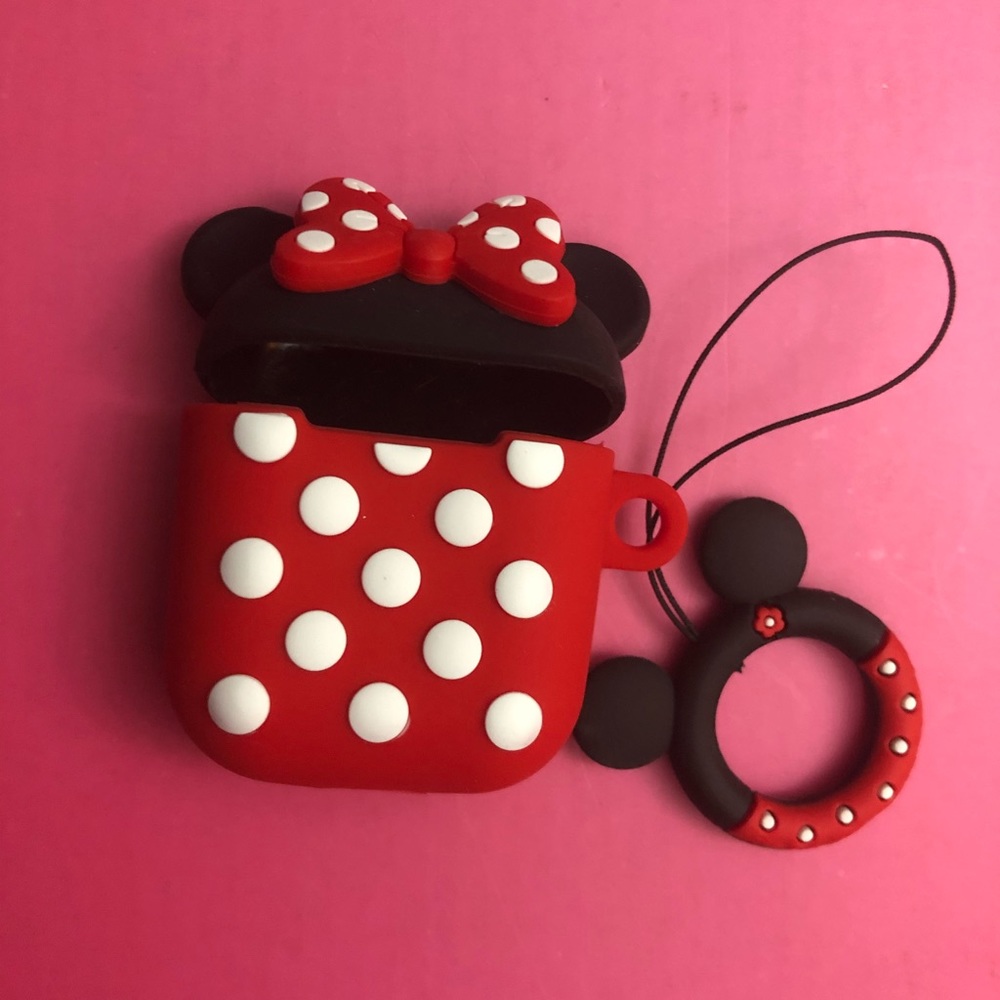 Mickey and Minnie AirPod Case Keychain